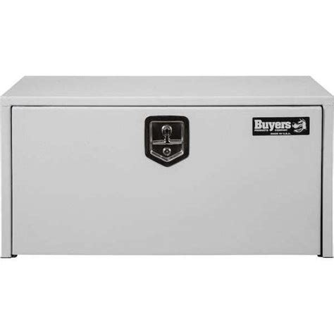 white steel storage box with latch|Buyers Products 1702405 White Steel Underbody .